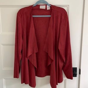 Alfred Dunner faux suede jacket 24W